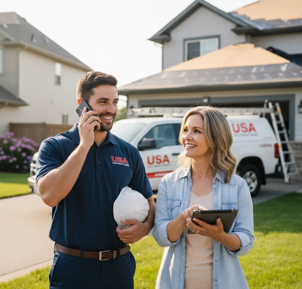 USA Roof Repair Experts customer support in O'Brien